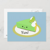 Cute Key Limoen Pie Briefkaart (Voorkant / Achterkant)