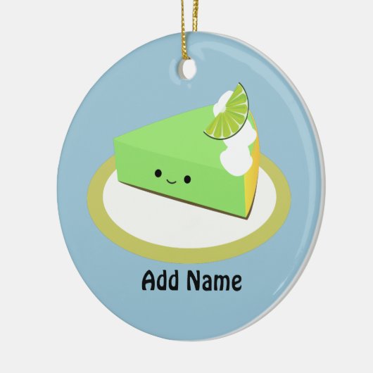 Cute Key Limoen Pie Keramisch Ornament (Links)