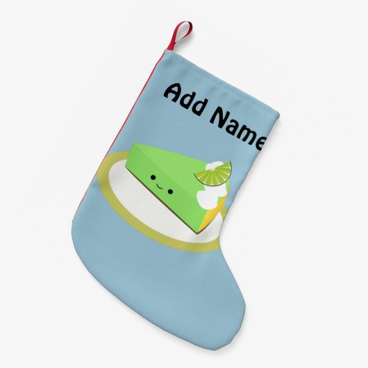 Cute Key Limoen Pie Kleine Kerstsok (Voorkant (Hangend))