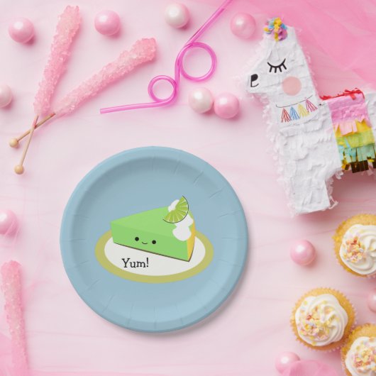 Cute Key Limoen Pie Papieren Bordje (Feest)