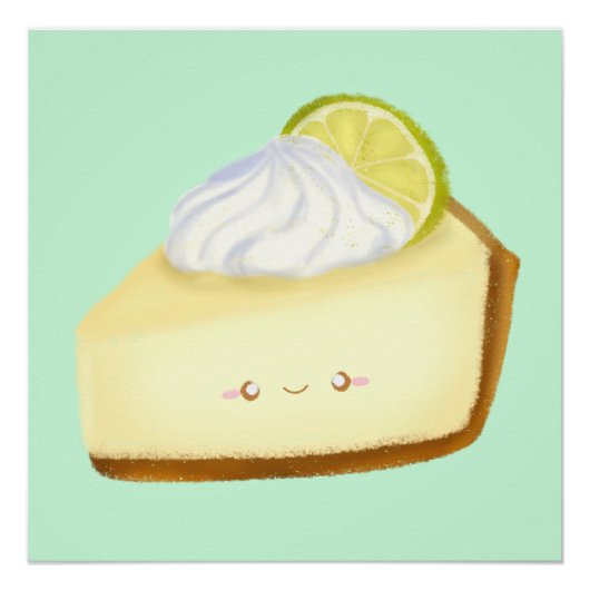 Cute Key Limoen Pie Perfect Poster (Voorkant)