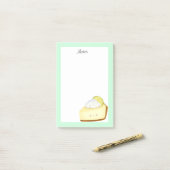 Cute Key Limoen Pie Post-it® Notes (Op bureau)