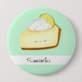 Cute Key Limoen Pie Ronde Button 4,0 Cm (Voorkant)