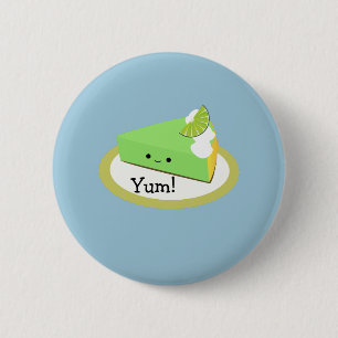 Cute Key Limoen Pie Ronde Button 5,7 Cm