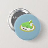 Cute Key Limoen Pie Ronde Button 5,7 Cm (Voorkant /achterkant)