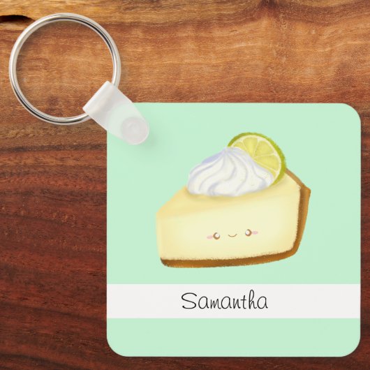 Cute Key Limoen Pie Sleutelhanger (Voorkant)