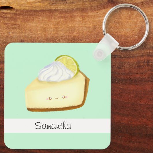 Cute Key Limoen Pie Sleutelhanger (Achterkant)