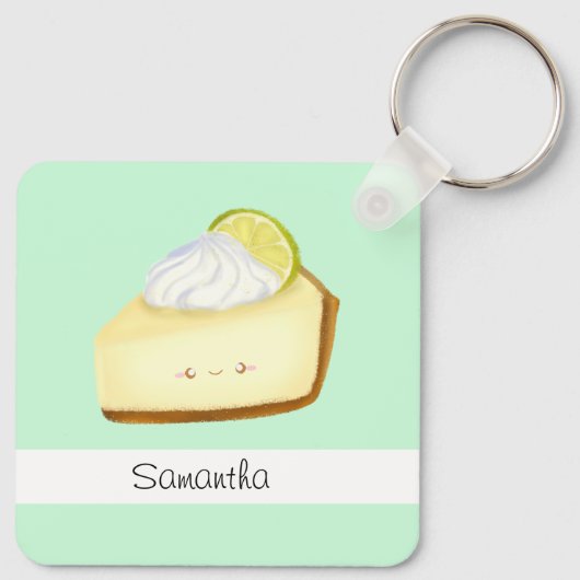 Cute Key Limoen Pie Sleutelhanger (Achterkant)