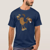 Cute Kicking Cartoon Horse T-Shirt (Voorkant)