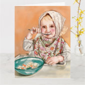 Cute kid card kaart (Gele Bloem)