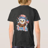 Cute Kids 4 juli shirt Little Firecracker USA (Achterkant)