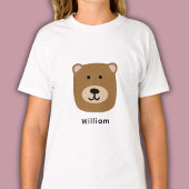 Cute kids berenhoofd t-shirt