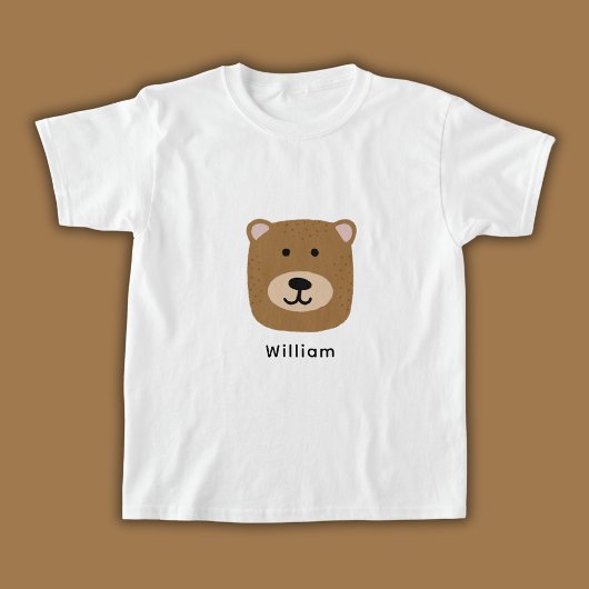 Cute kids berenhoofd t-shirt