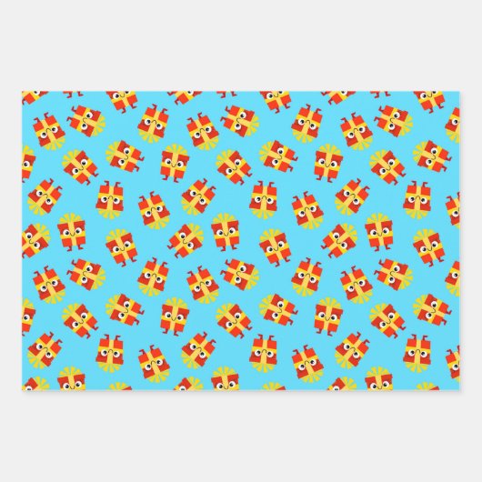 Cute Kids’ Christmas Wrapping Paper (Voorkant)