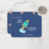 Cute Kids Classroom Valentines Card  Notitiekaartje (Voorkant / Achterkant in situ)