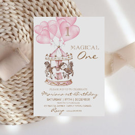 Cute Kid's Draaimolen Eenhoorn Meisjesachtig 1e Ve Kaart