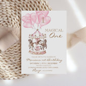 Cute Kid's Draaimolen Eenhoorn Meisjesachtig 1e Ve Kaart