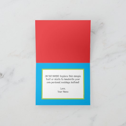 Cute Kids Foto Dankjewkaart Bedankkaart (Binnen)