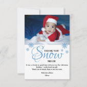 Cute Kids Foto Kerstmis Bedankkaart (Voorkant)