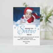 Cute Kids Foto Kerstmis Bedankkaart (Staand voorkant)