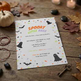Cute Kids Halloween Kostuum Feest Uitnodiging