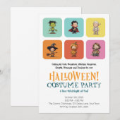 Cute Kids Halloween Kostuumfeest | Modern Blok Kaart (Voorkant / Achterkant)