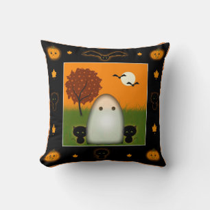 Cute Kids Halloween Kussen Geesten Zwarte Katten