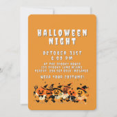 Cute Kids Halloween Night Party Custom Kaart (Voorkant)