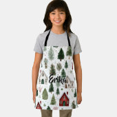 Cute Kids Holiday Apron with Name Schort (Insitu)