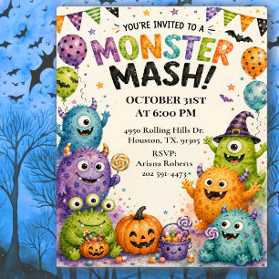 Cute Kids Kostuum Halloween Feest Kaart
