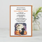 Cute Kids Kostuum Halloween Feest Uitnodiging (Staand voorkant)