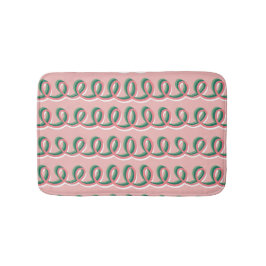 Cute Kid's Looped Pink Bath Rug Badmat