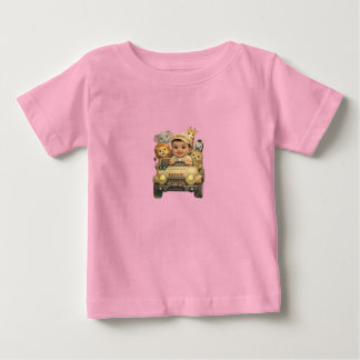 Cute Kids Safari Avontuur Jeep T-Shirt met Jungle