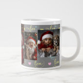 Cute Kids Santa Photo Collage Mug Grote Koffiekop (Rechts)
