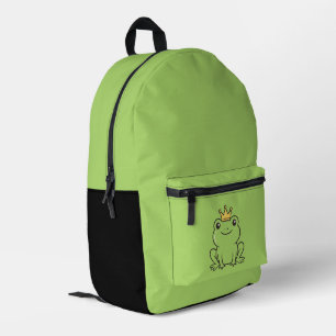 Cute kikker  Koningin grappig groen  Phonehoesje Bedrukte Rugzak