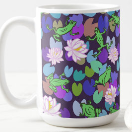 Cute kikker kunst trendy kikker esthetiek koffiemok