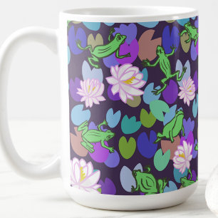 Cute kikker kunst trendy kikker esthetiek koffiemok