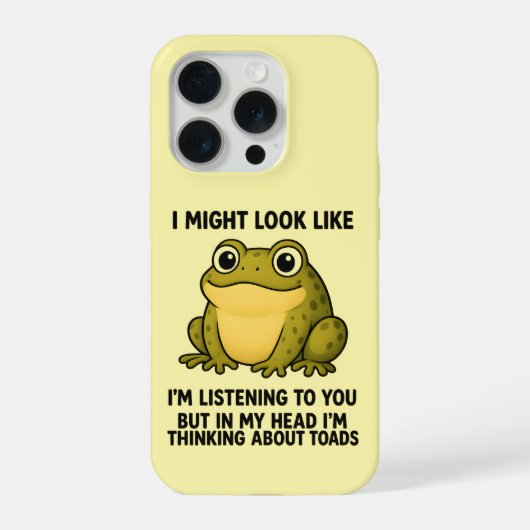 Cute Kikker Pad ADHD Humor Vergadering Overlevings iPhone Hoesje (Achterkant)