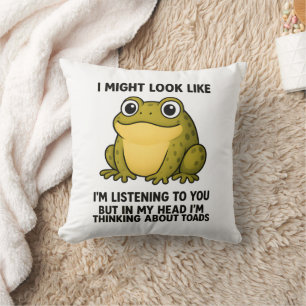 Cute Kikker Pad ADHD Humor Vergadering Overlevings Kussen