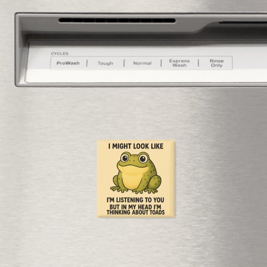 Cute Kikker Pad ADHD Humor Vergadering Overlevings Magneet (Insitu (Vaatwasser))
