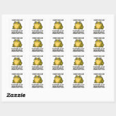 Cute Kikker Pad ADHD Humor Vergadering Overlevings Vierkante Sticker (Vel)