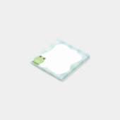 Cute kikker sticky notes, groene post-it notities post-it® notes (Schuin)
