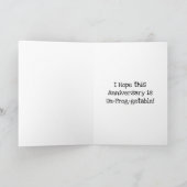 Cute kikker thema jubileum  kaart (Binnen)
