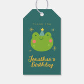 Cute Kikker Verjaardag bedank je Geschenk  Cadeaulabel (Achterkant)