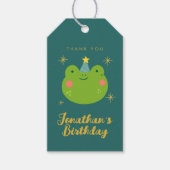Cute Kikker Verjaardag bedankt cadeau Cadeaulabel (Voorkant)