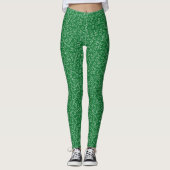 Cute Kikkers Groen en Wit Patroon Leggings (Voorkant)