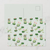 Cute Kikkers in Waterlellevijver Briefkaart (Voorkant / Achterkant)