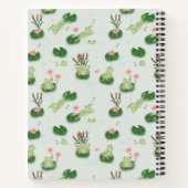 Cute Kikkers in Waterlellevijver Notitieboek (Achterkant)