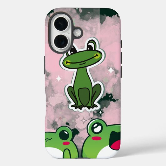 Cute Kikkers – Kawaii Groene Kikker Phonehoesje Case-Mate iPhone Case (Achterkant)