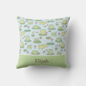 Cute Kikkers Libellen Patroon Baby Kamer Decoratie Kussen (Achterkant)
